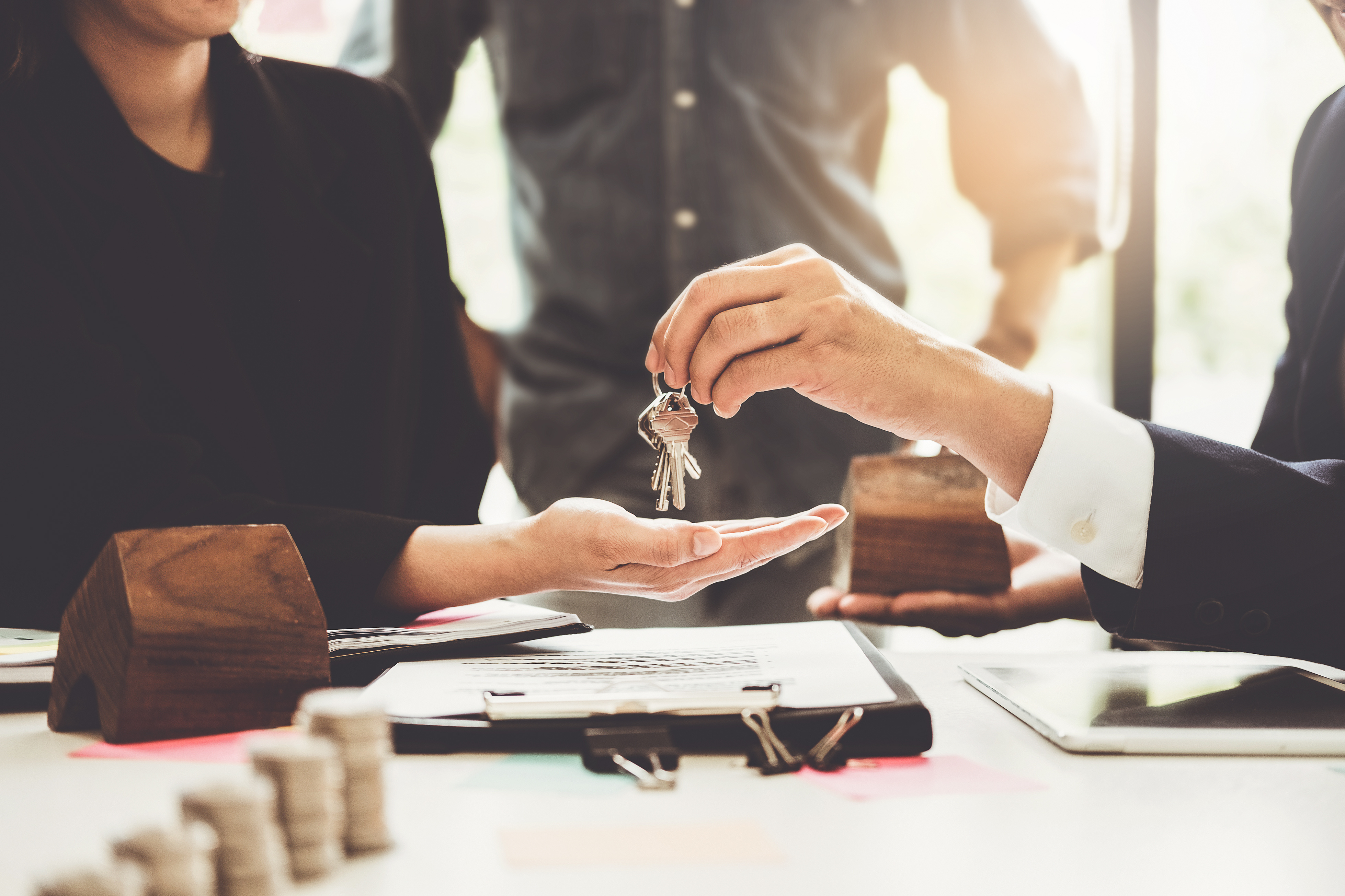 Handing over the keys to your new home